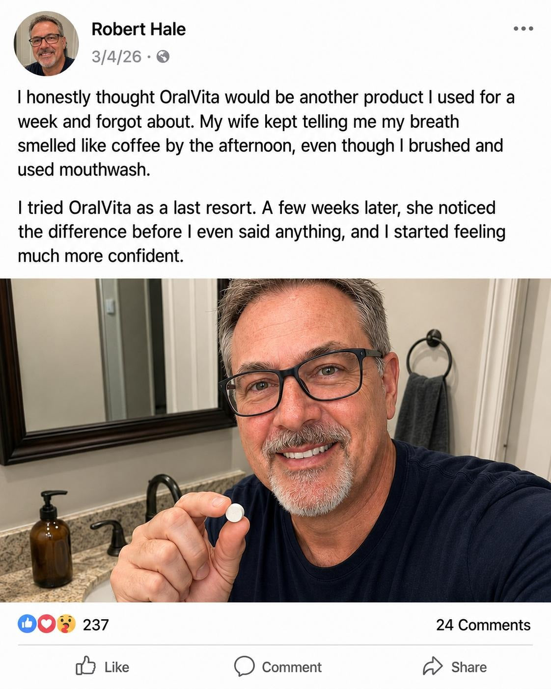OralVita customer review and daily routine