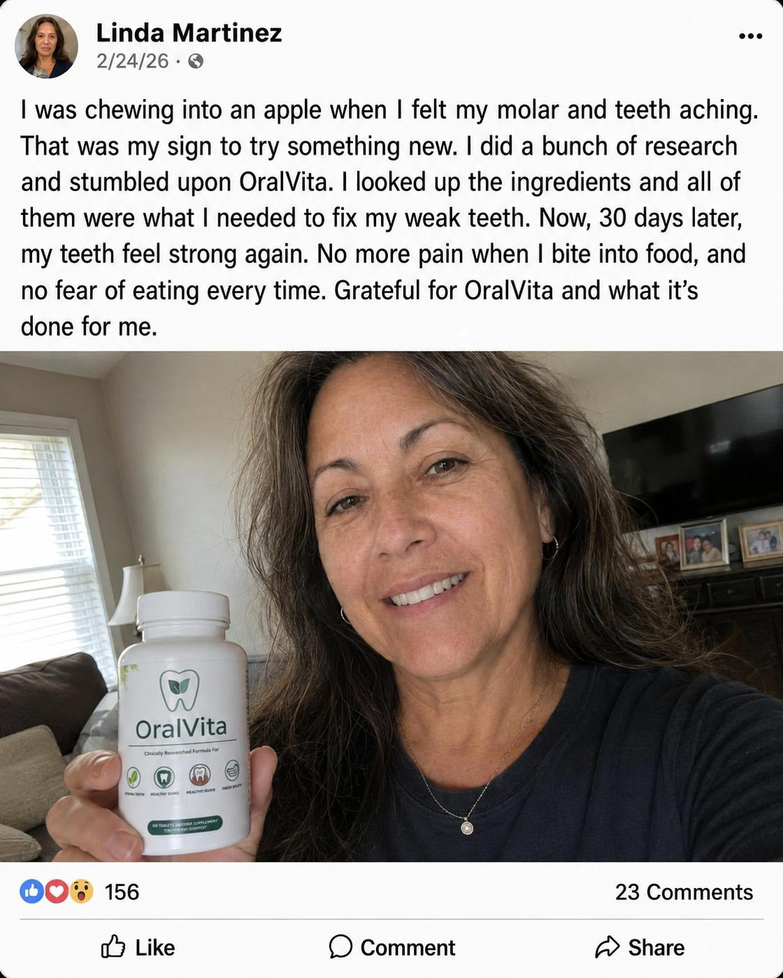 OralVita customer review and results