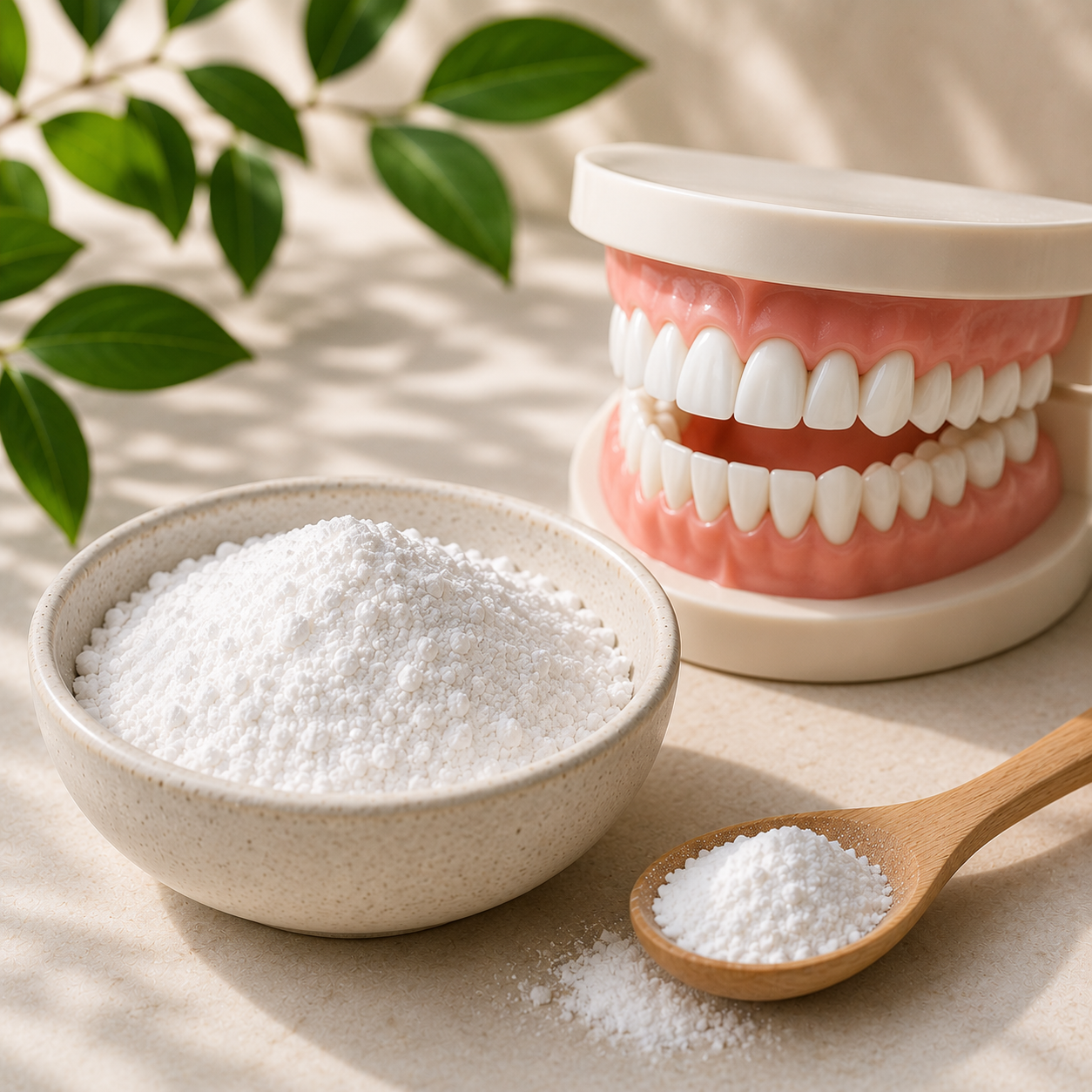 Hydroxyapatite support visual with dental model